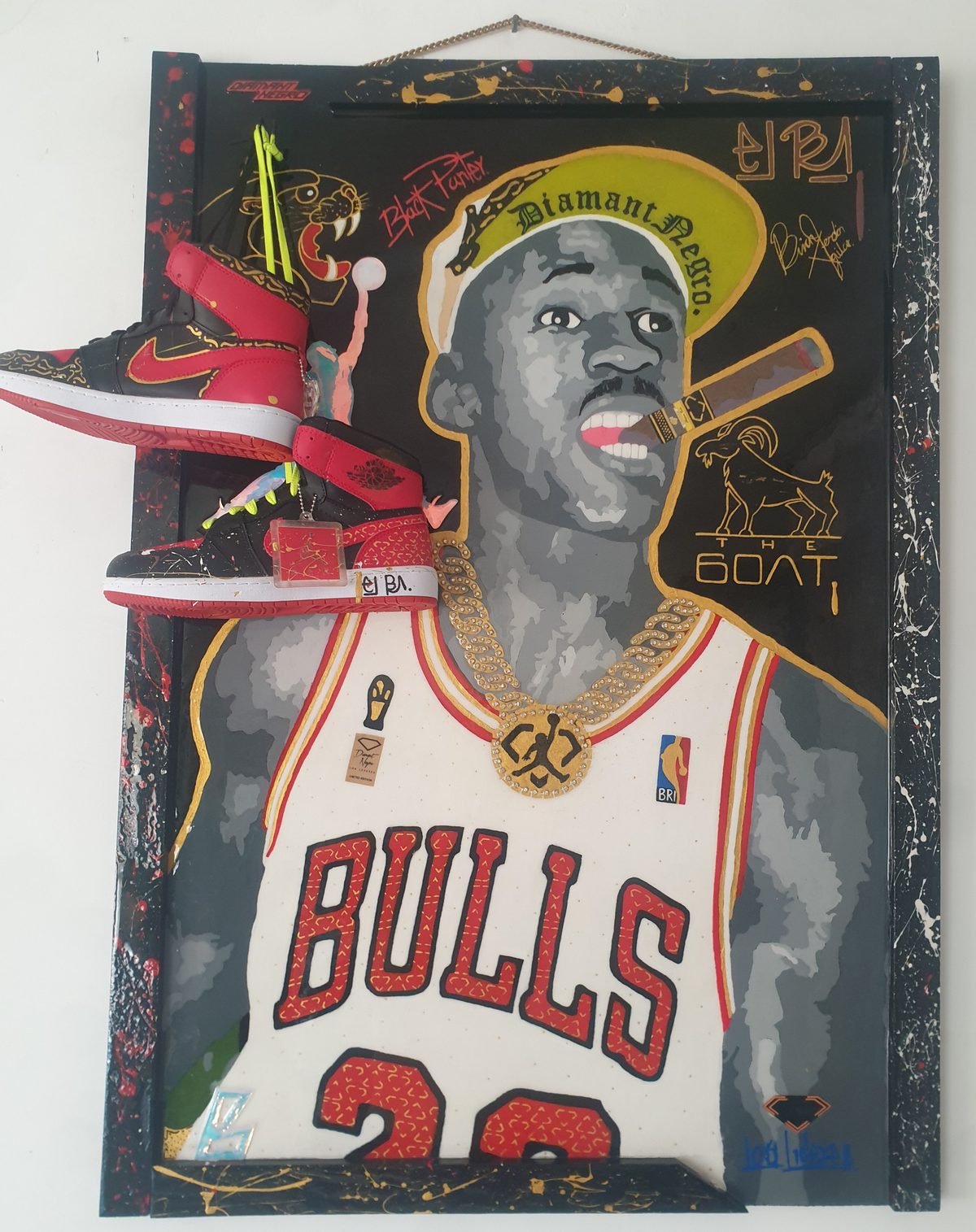 Cuadro Michael Jordan arte urbano por Brian Rendón
