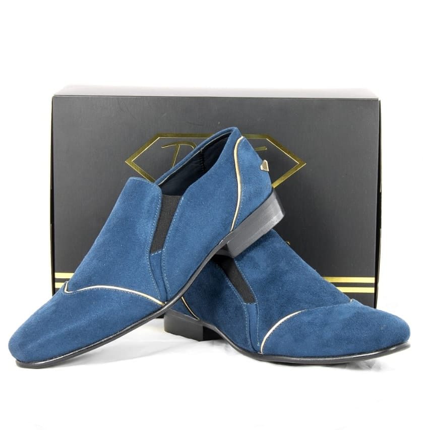 Botas azul gamuza Diamant Negro segunda vista